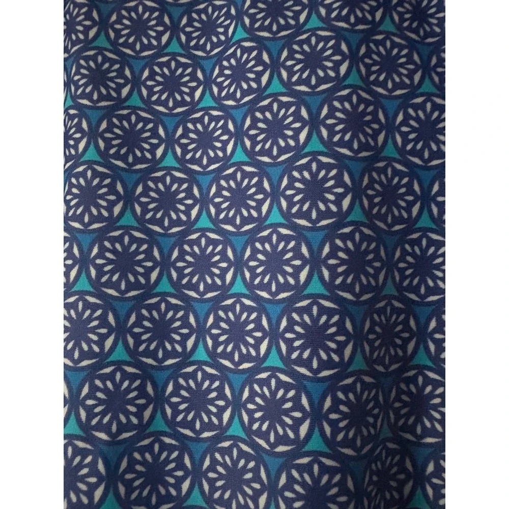 NEW‎ L.L.Bean Blue Geometric Sunblocking One Piece Swimsuit Size 6 REG